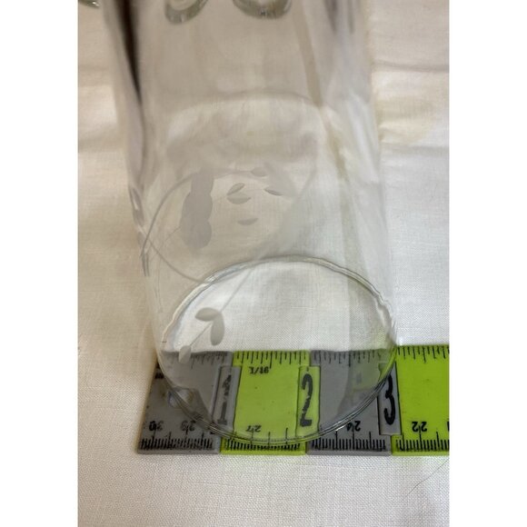 Vintage Princess House Heritage Etched Parfait Glasses Pilsner Flutes Set of 4 - Picture 7 of 9